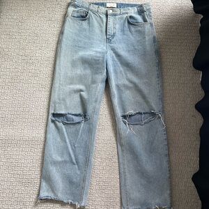 Adjustable waist jeans